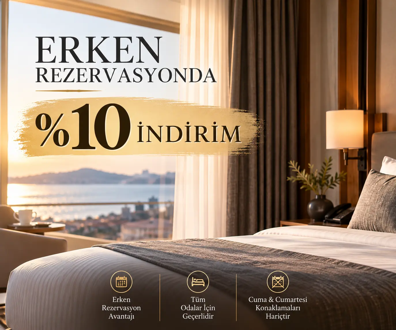 Size Özel Konaklama Paketi! 🌸   • Serpme Kahvaltı (Ücretsiz)         • Tekne Turu (Ücretsiz)